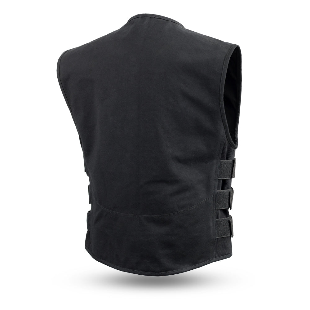Knox - Men's Motorcycle Swat Style 20oz. Canvas Vest - Lux Ryder