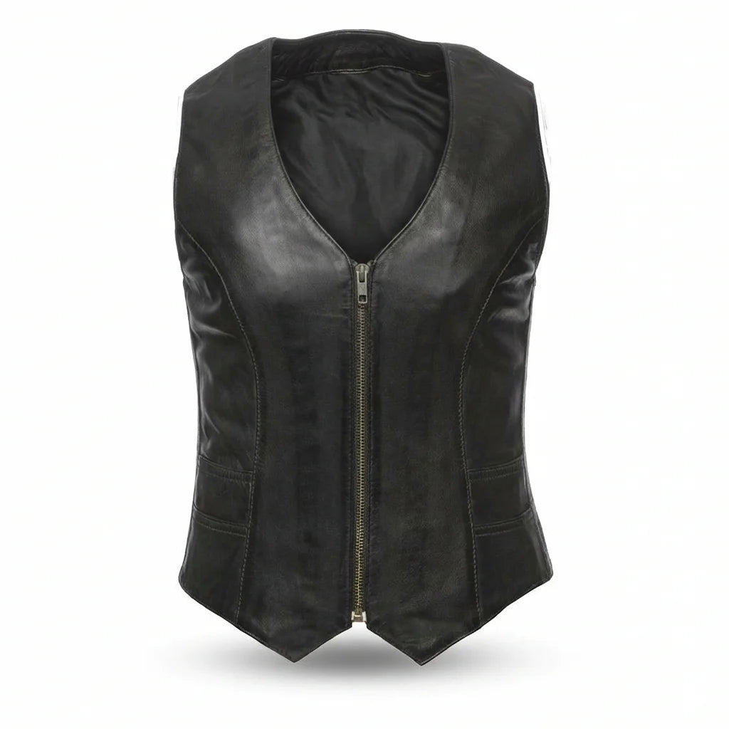 Western Style Leather Vest | LuxRyder