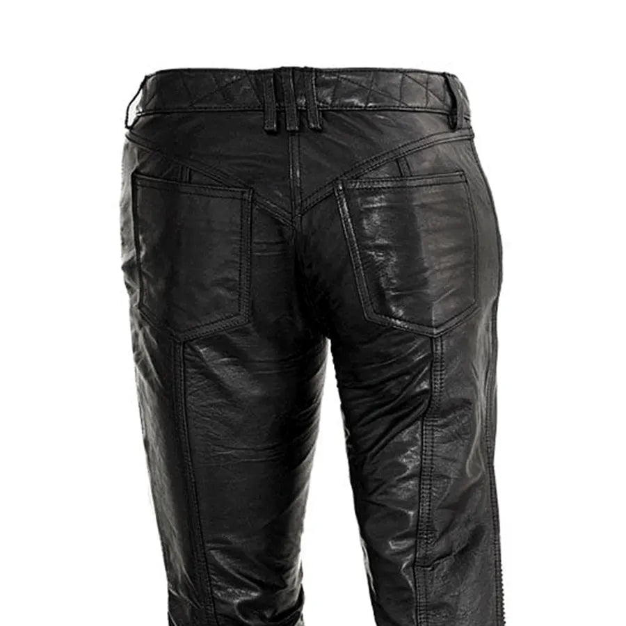 Women's Leather Riding Pants – Lightweight Biker Leather Pants for Everyday Riding - Lux Ryder