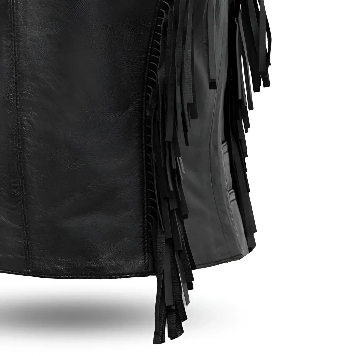 Apache Women's Leather Motorcycle Vest - Lux Ryder