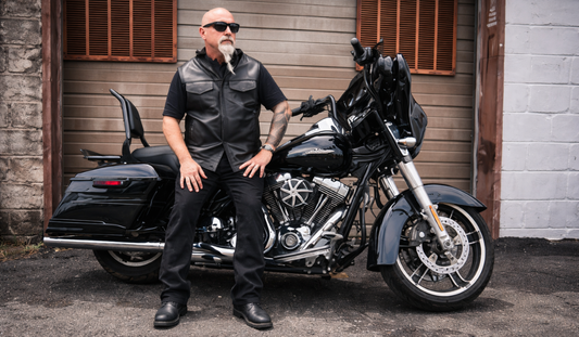 Men’s Leather Biker Vest Strong Style for Real Riders