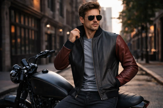 men's leather jacket