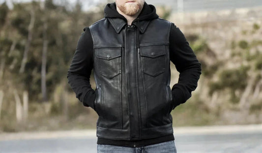leather bicker vest
