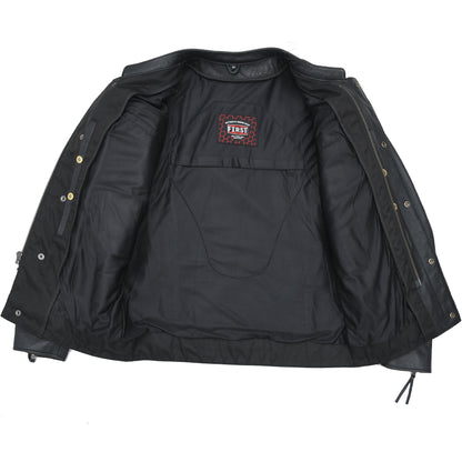 Raider Men’s Leather Motorcycle Jacket for Everyday Riders
