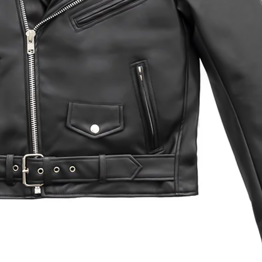 Women’s Vegan Leather Motorcycle Jacket - Lux Ryder