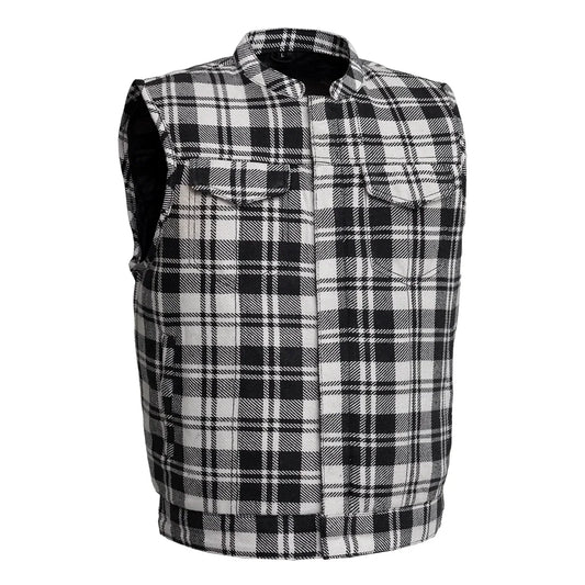 Sharp Shooter Moto Men's Canvas Vest - Recycled - Lux Ryder