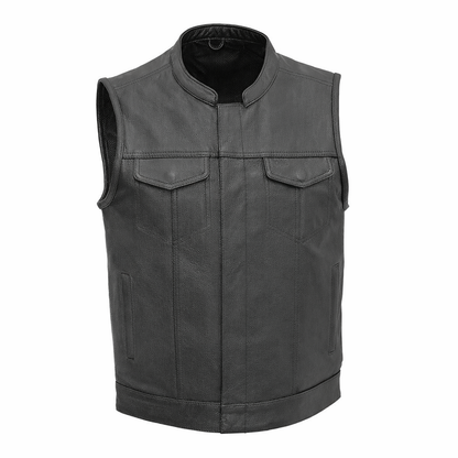 Black leather vest | LuxRyder