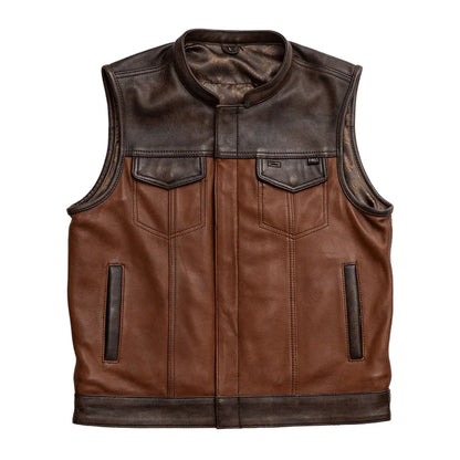 Gunner Men's Leather Motorcycle Vest (Limited Edition) - Lux Ryder