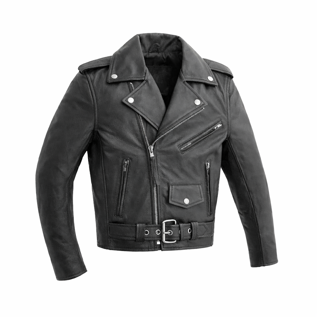 Cry Baby Kid’s Motorcycle Leather Jacket – Lightweight Riding Style - Lux Ryder