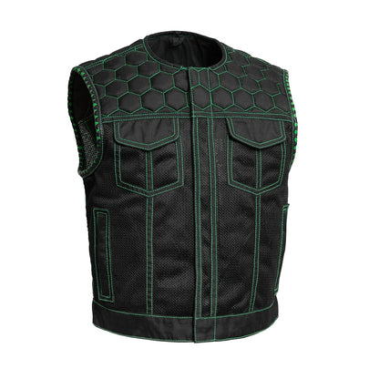 Lowside Hornet Moto Mesh Men's Club Style Vest - Lux Ryder