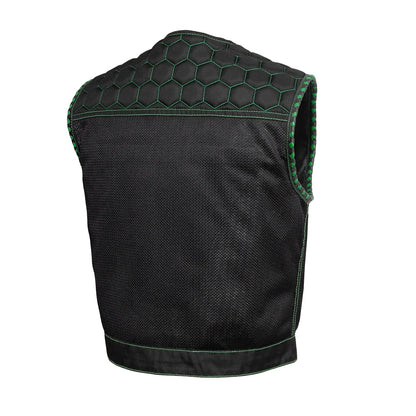 Lowside Hornet Moto Mesh Men's Club Style Vest - Lux Ryder