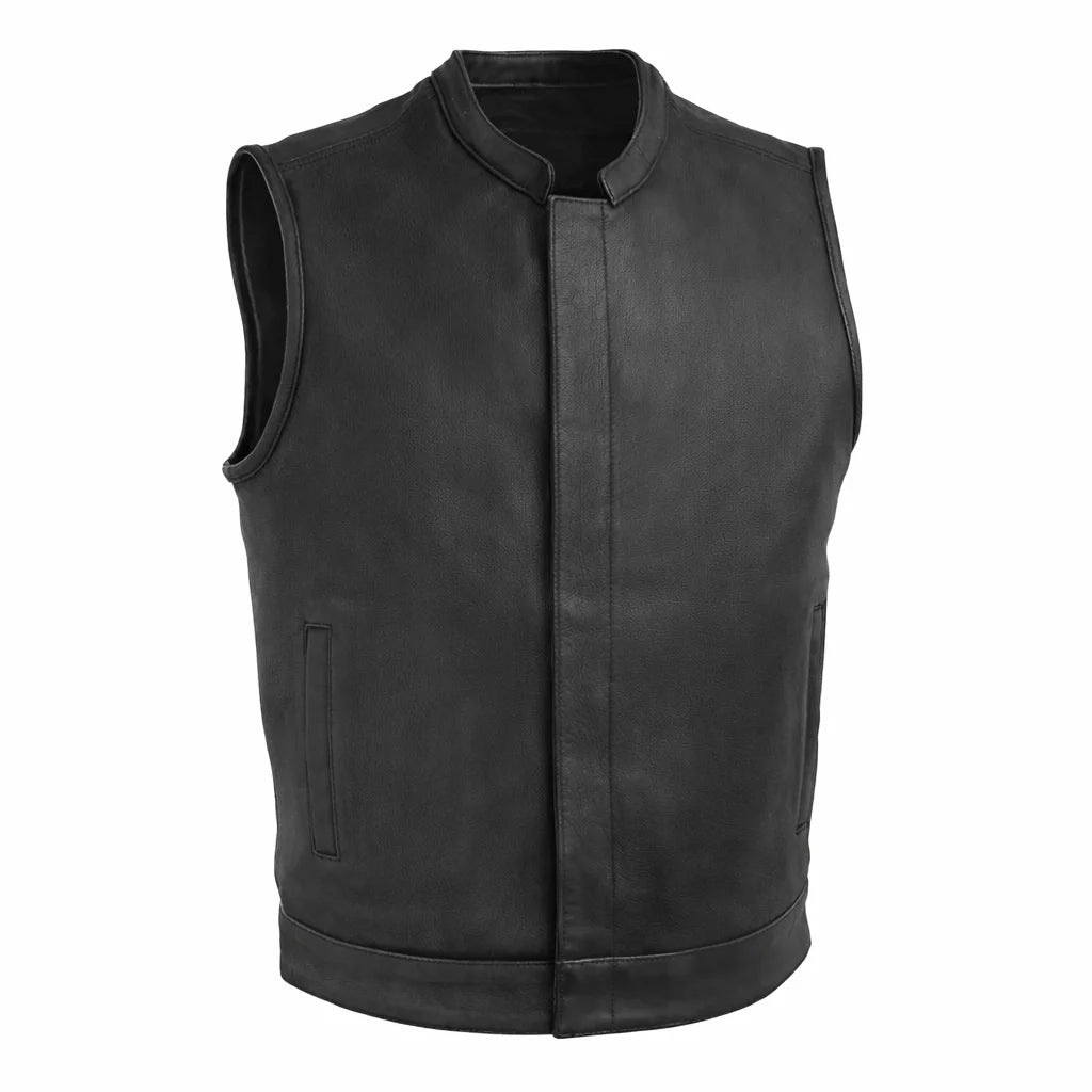 Black leather vest | LuxRyder