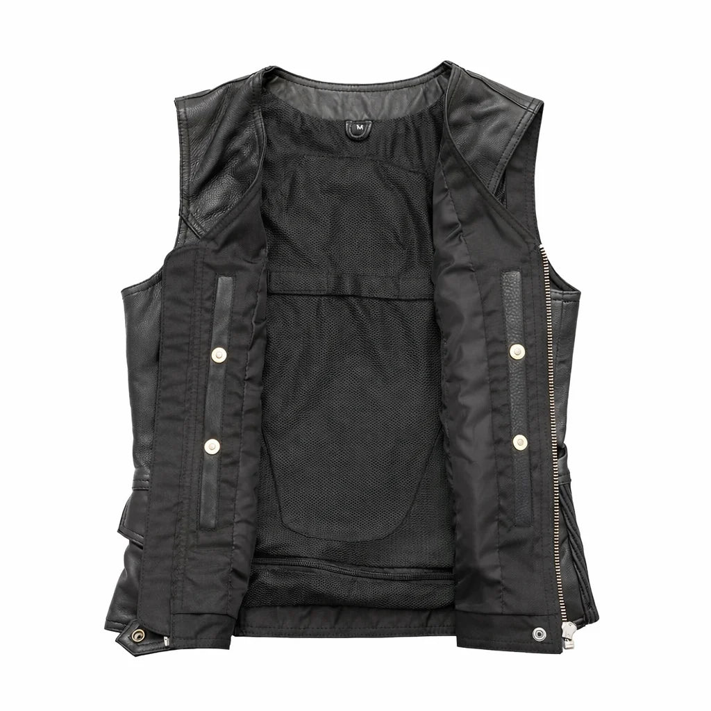 Simple V-Neck Riding Vest | LuxRyder