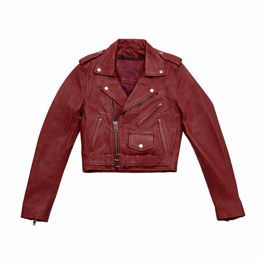Red leather jacket | LuxRyder