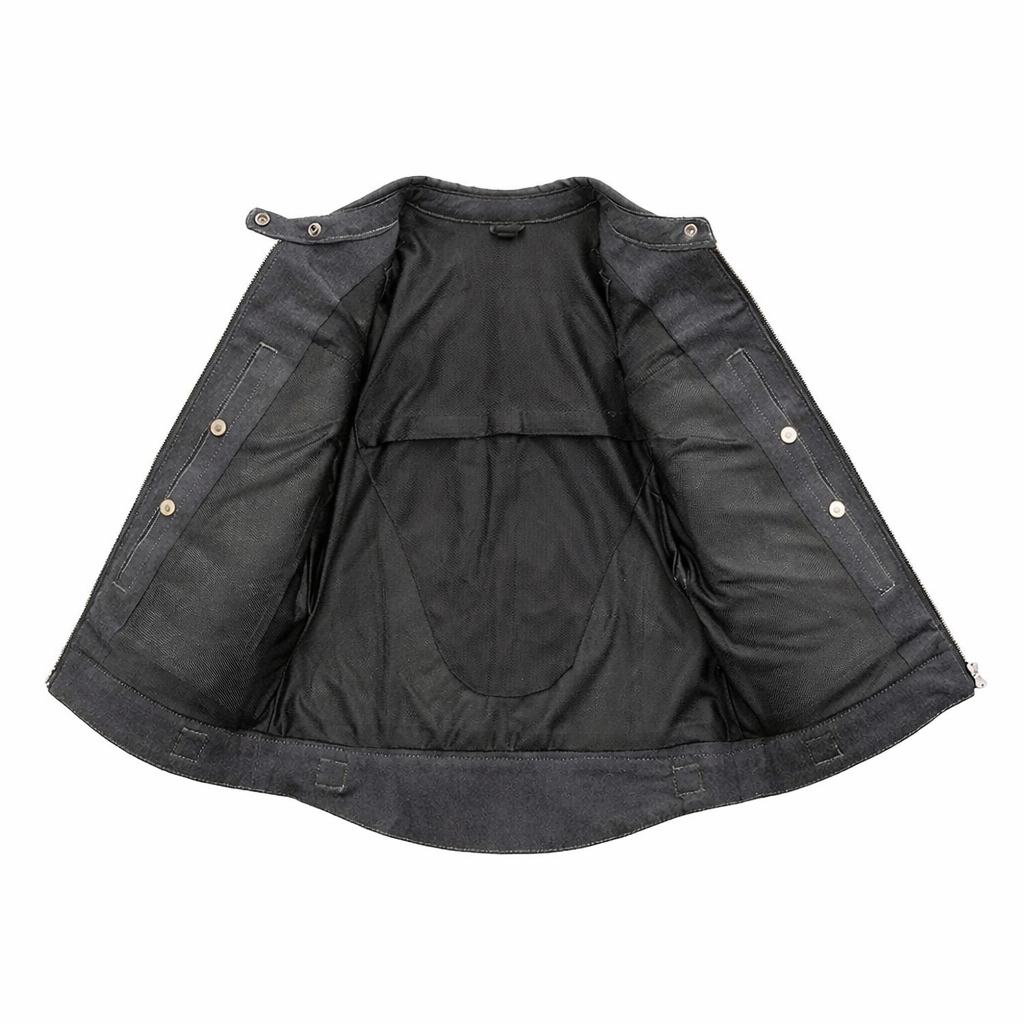 Women’s Denim Motorcycle Jacket | LuxRyder