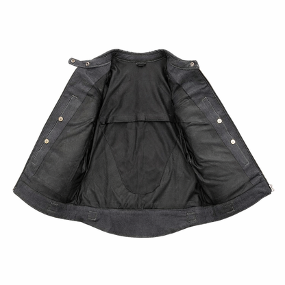 Women’s Denim Motorcycle Jacket | LuxRyder