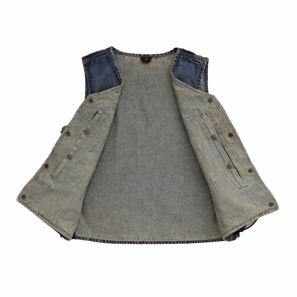 Women’s Denim vest | LuxRyder
