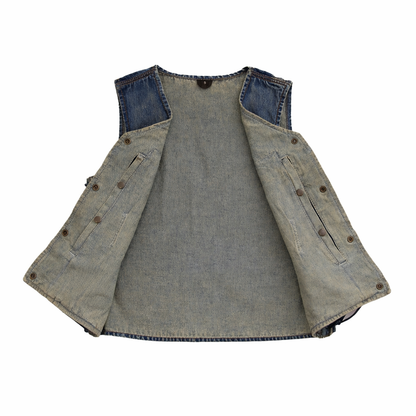 Women’s Denim vest | LuxRyder