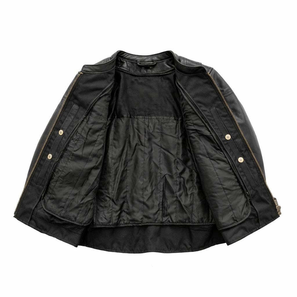 Women’s Leather Motorcycle Jacket for Warm Weather Riding - Lux Ryder