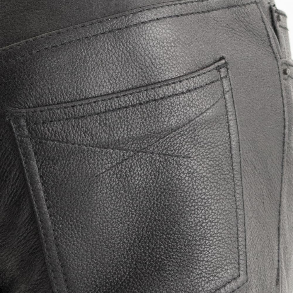 Women’s Leather Riding Pants – Classic Low-Rise Black Leather Pants - Lux Ryder