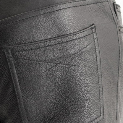 Women’s Leather Riding Pants – Classic Low-Rise Black Leather Pants - Lux Ryder