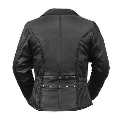 Women’s Heavyweight Leather Motorcycle Jacket - Lux Ryder