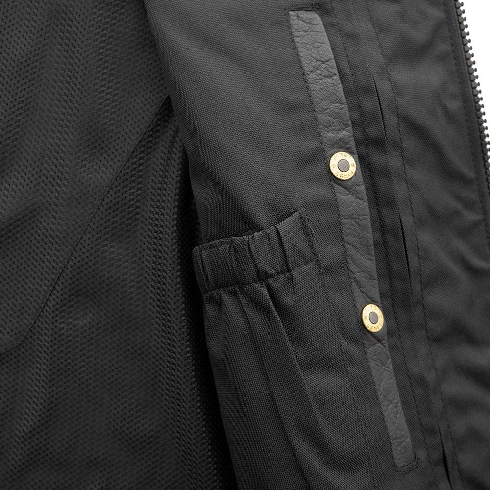 Badlands Men's Motorcycle Leather Vest - Lux Ryder