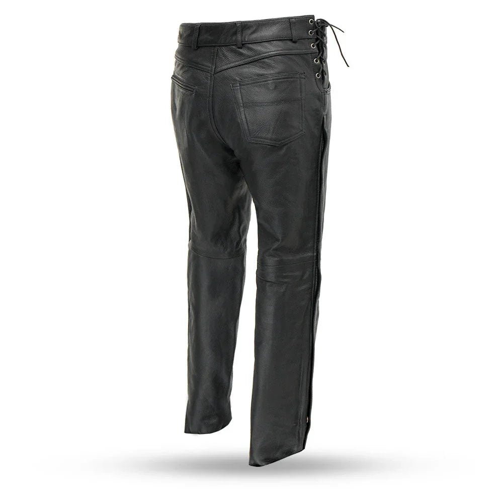 Men’s Leather Riding Pants – Over-Pant Motorcycle Leather Pants - Lux Ryder