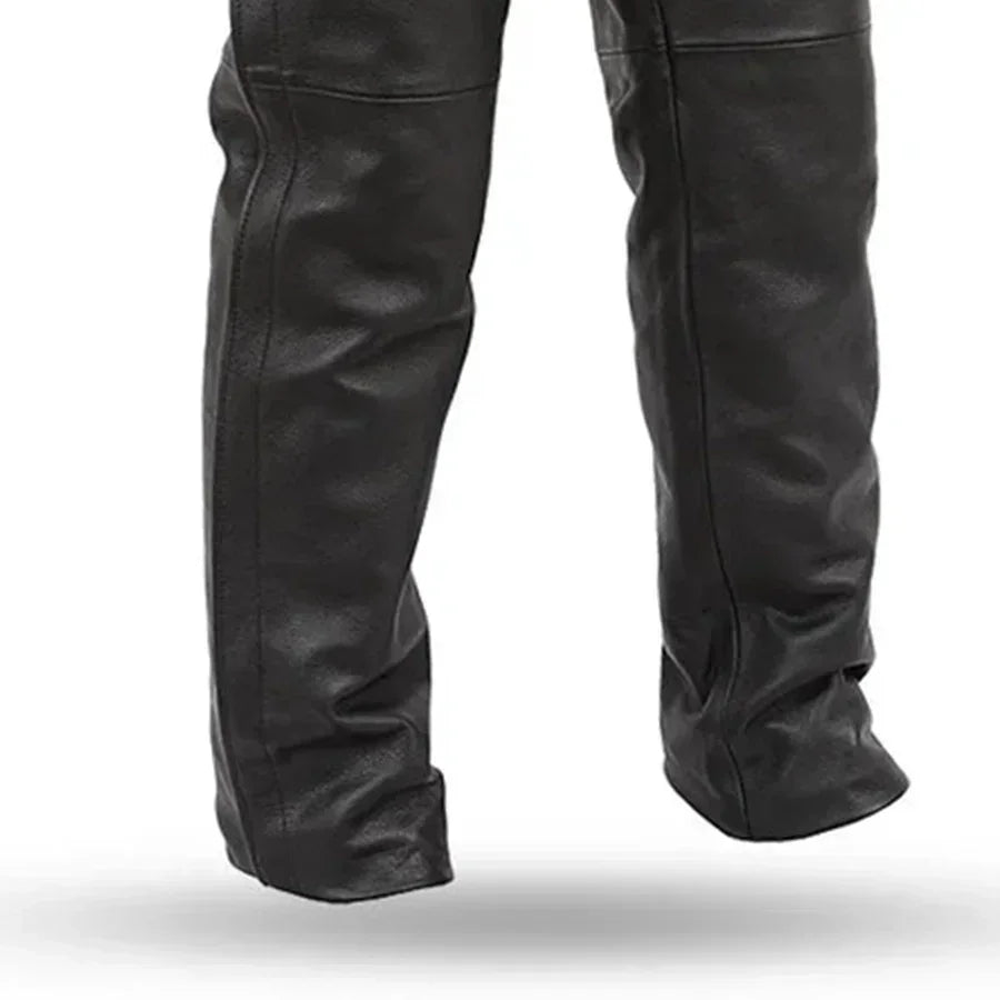 Men’s Leather Riding Pants – Over-Pant Motorcycle Leather Pants - Lux Ryder