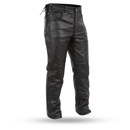 Men’s Leather Riding Pants – Over-Pant Motorcycle Leather Pants - Lux Ryder