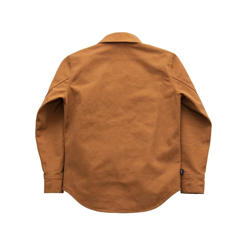 Brawn Men’s Motorcycle Canvas Shirt – Heavy 20oz Duck Canvas Overshirt - Lux Ryder