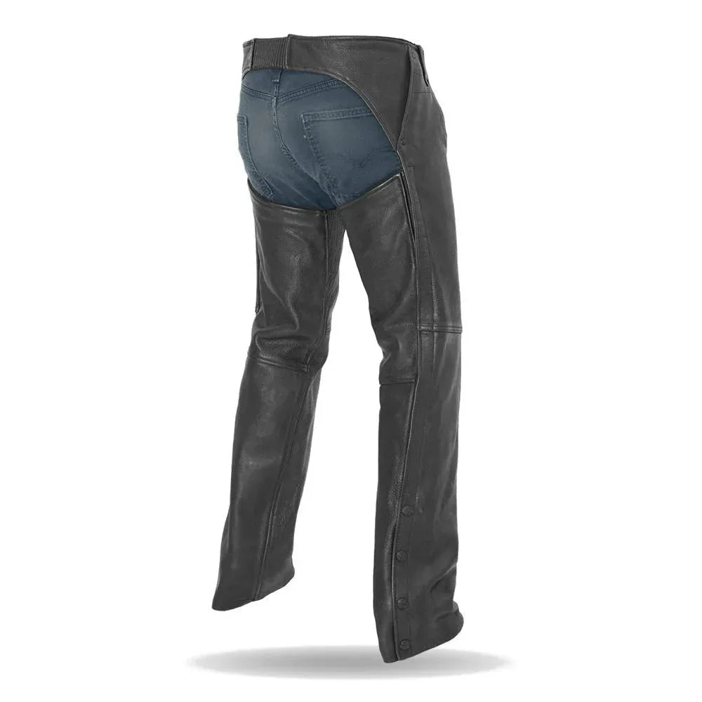 Bully Leather Chaps – Unisex Motorcycle Riding Chaps for Men & Women - Lux Ryder