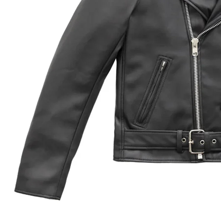 Women’s Vegan Leather Motorcycle Jacket - Lux Ryder