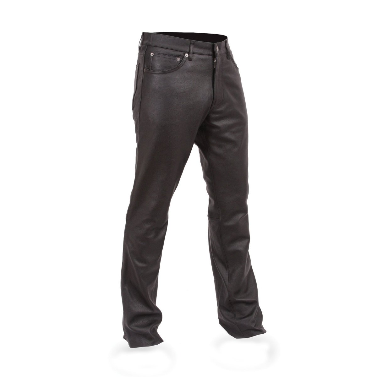 Men’s Leather Riding Pants – Classic Five-Pocket Motorcycle Leather Pants - Lux Ryder