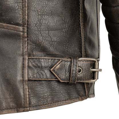 Men Leather Motorcycle Jacket for Daily Riding - Lux Ryder