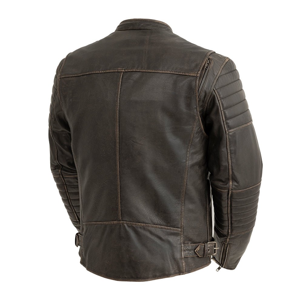 Men Leather Motorcycle Jacket for Daily Riding - Lux Ryder