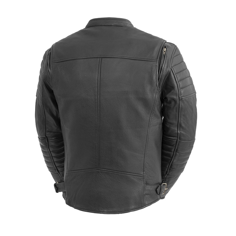 Men Leather Motorcycle Jacket for Daily Riding - Lux Ryder