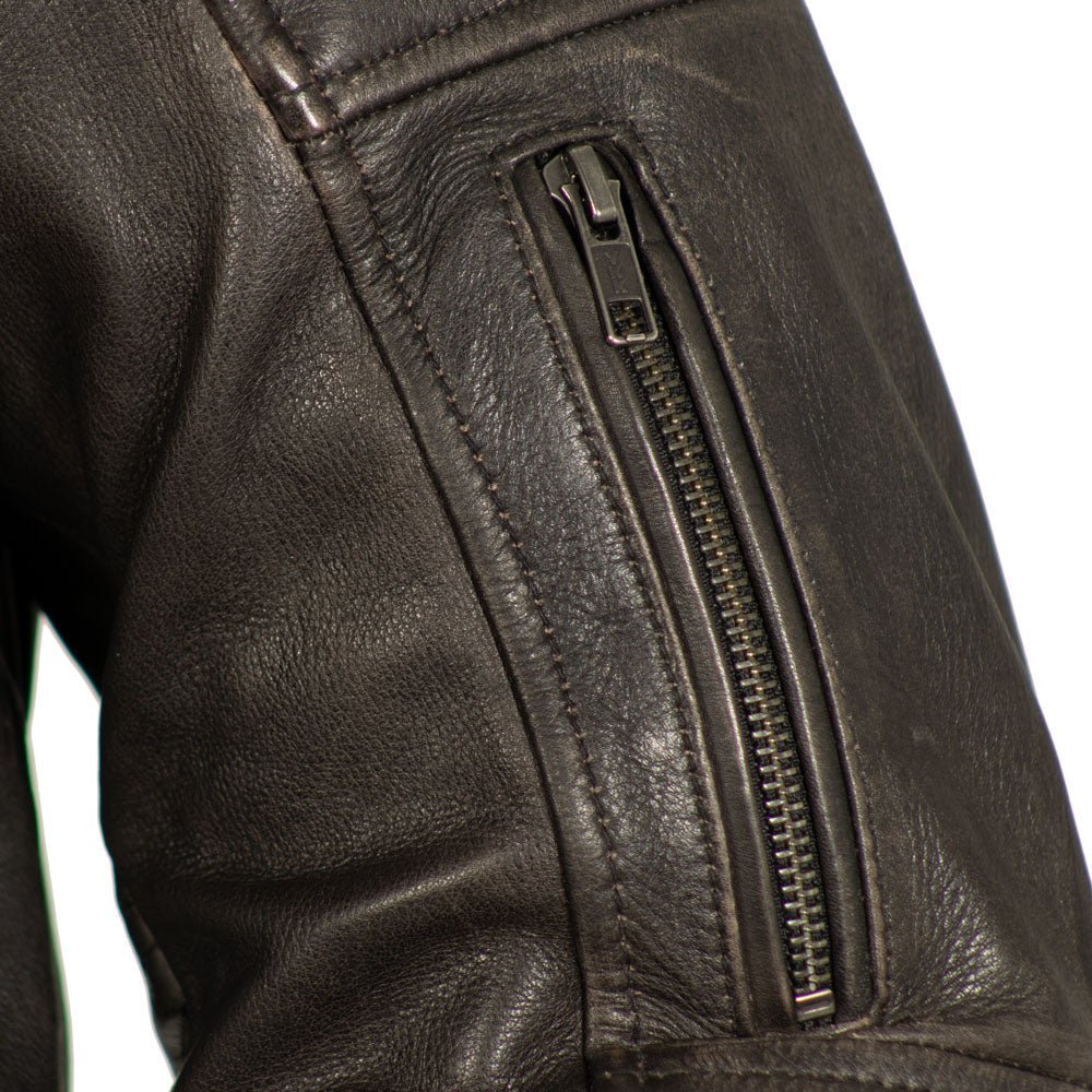 Men Leather Motorcycle Jacket for Daily Riding - Lux Ryder