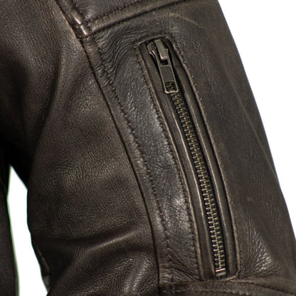 Men Leather Motorcycle Jacket for Daily Riding - Lux Ryder