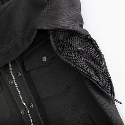 Dagger Men’s Motorcycle Twill Shirt – Reinforced Riding Overshirt - Lux Ryder