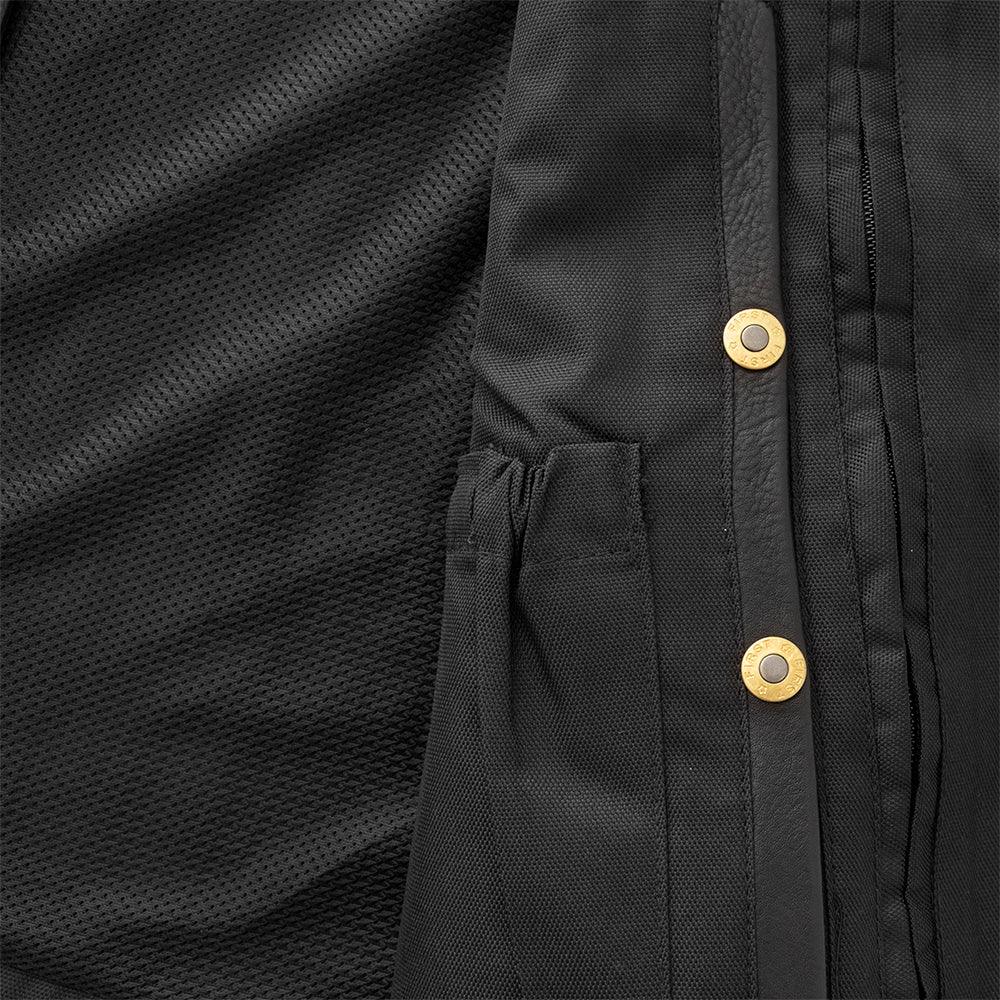 Deadwood Men's Motorcycle Western Style Leather Vest - Lux Ryder