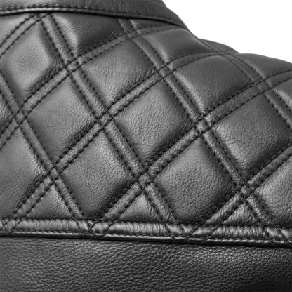 Downside Men's Motorcycle Leather Vest - Lux Ryder