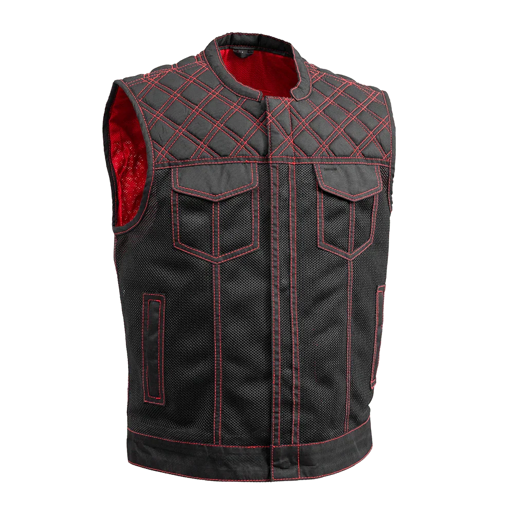 Downside Moto Mesh Men's Motorcycle Vest - Lux Ryder