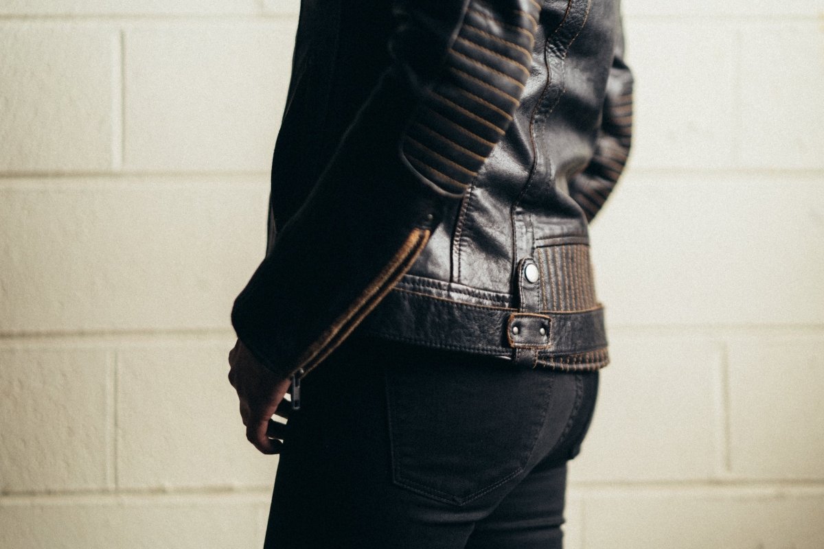Women’s Leather Motorcycle Jacket with Removable Thermal Liner - Lux Ryder