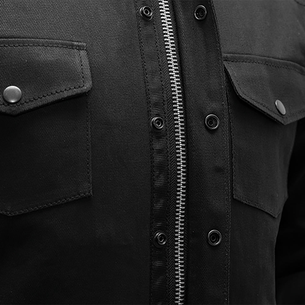 Equalizer Men’s Motorcycle Denim Riding Shirt – Reinforced Overshirt - Lux Ryder