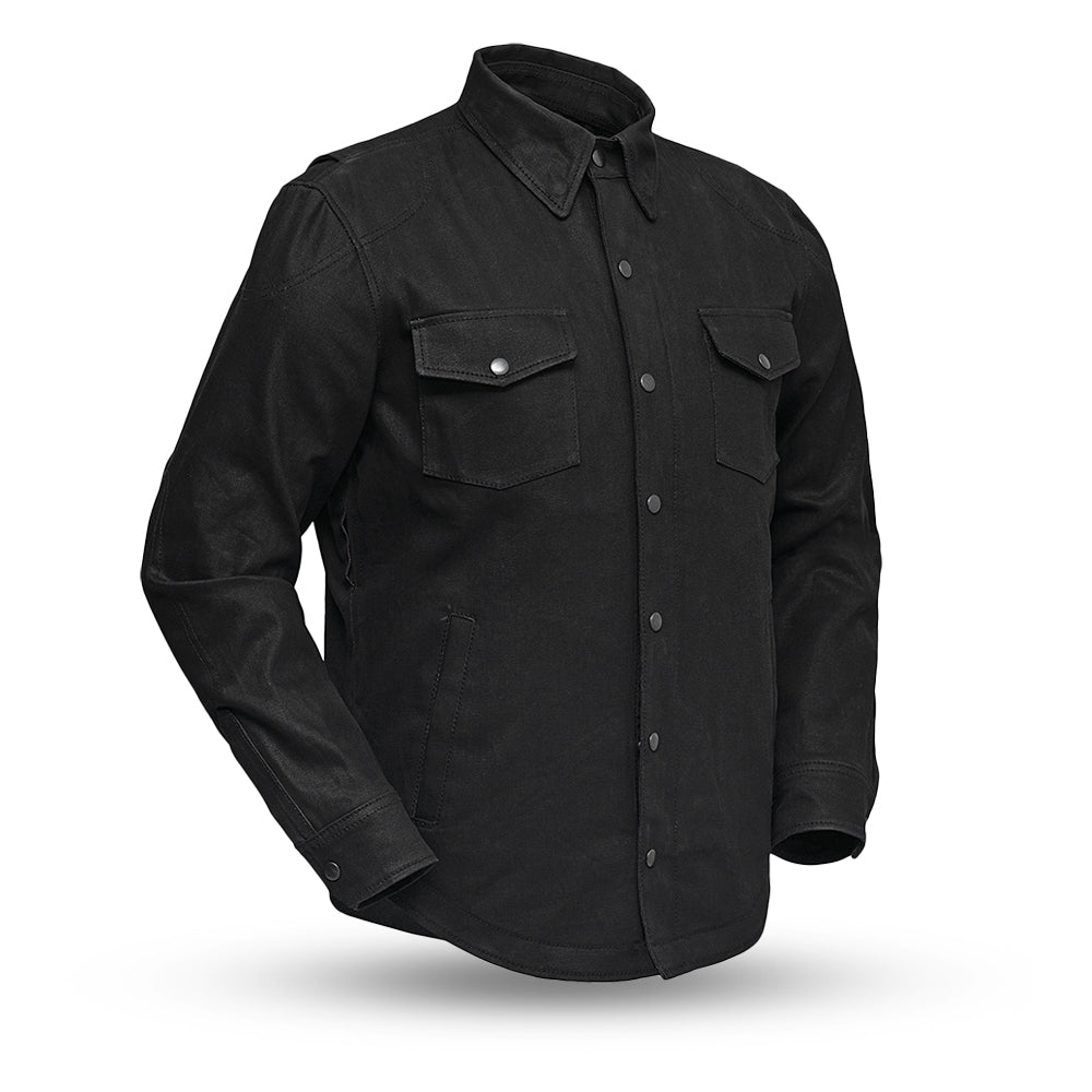 Equalizer Men’s Motorcycle Denim Riding Shirt – Reinforced Overshirt - Lux Ryder