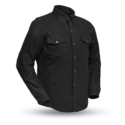 Equalizer Men’s Motorcycle Denim Riding Shirt – Reinforced Overshirt - Lux Ryder