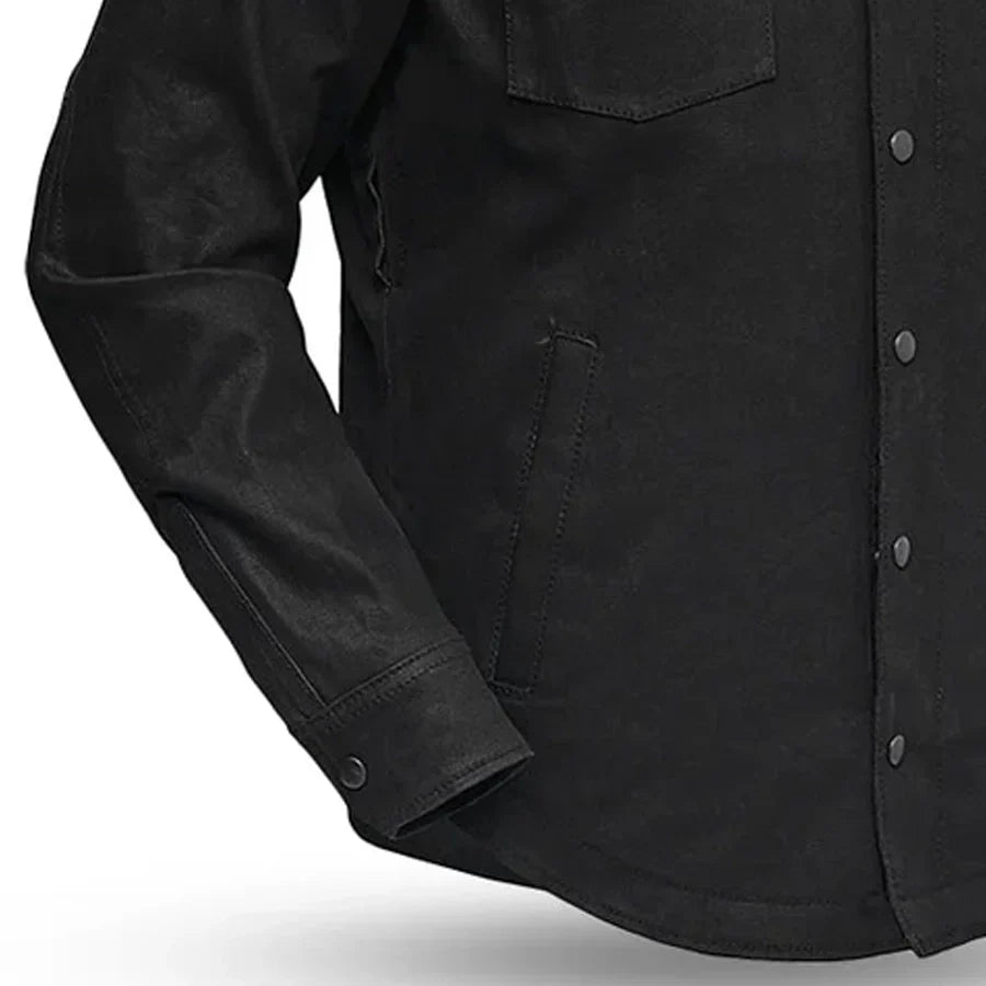 Equalizer Men’s Motorcycle Denim Riding Shirt – Reinforced Overshirt - Lux Ryder