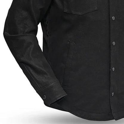 Equalizer Men’s Motorcycle Denim Riding Shirt – Reinforced Overshirt - Lux Ryder