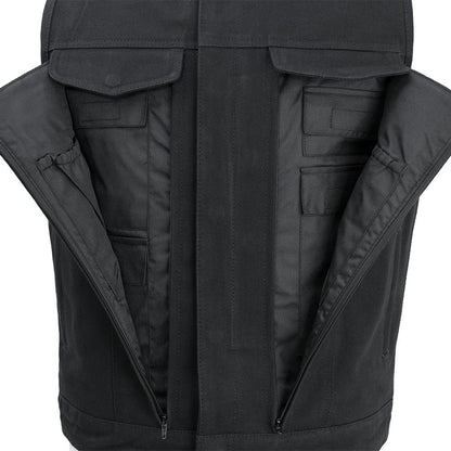 Fairfax V2 Men's Motorcycle Canvas Vest - Lux Ryder
